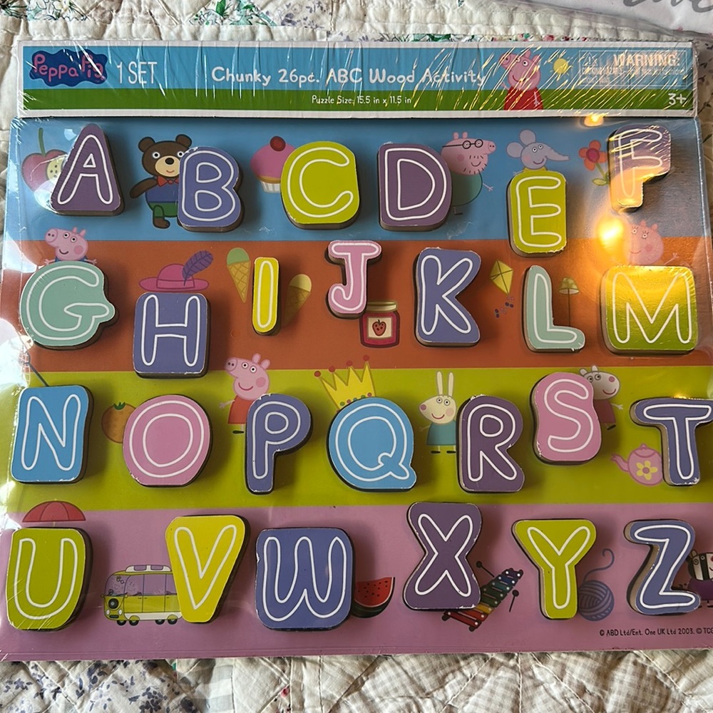 Chucky 26 piece ABC would activity six